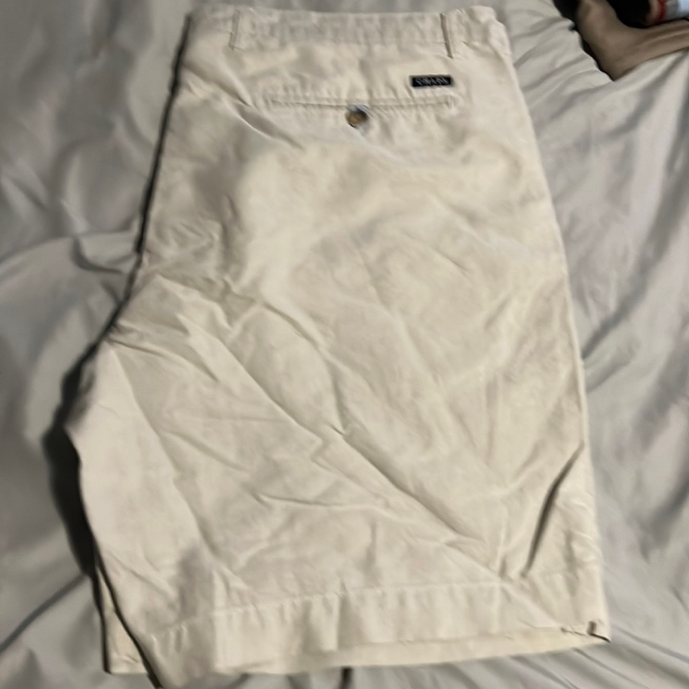 Chaps khaki flat front shorts